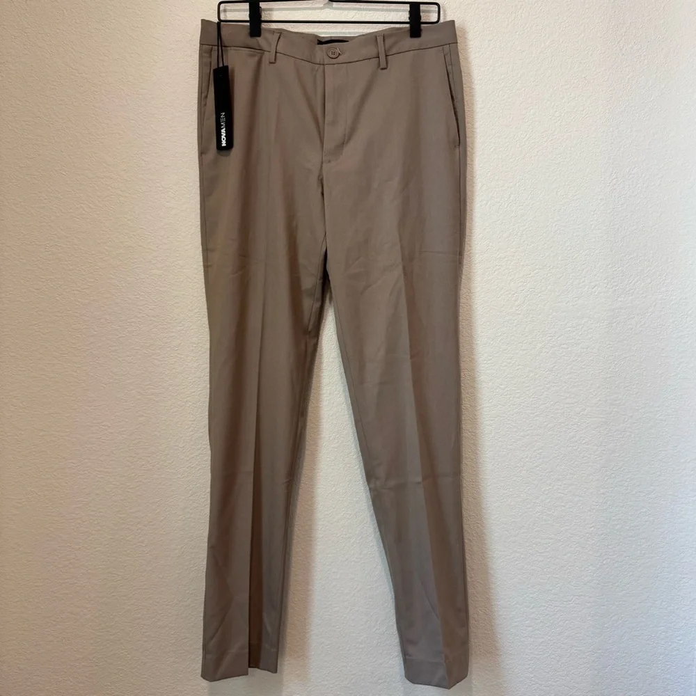 NovaMen Modern Stretch Slim Trouser – Chestnut – Size 30 – NWT